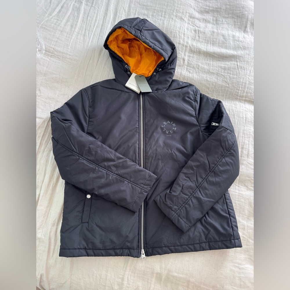 ALLSAINTS TIERRA Jacket Men Hoodie ROCKPILE LOGO SOLD OUT MSRP $419 NWT - Picture 2 of 8
